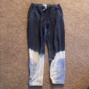 crown & ivy Blue and White Tie-Dye Joggers